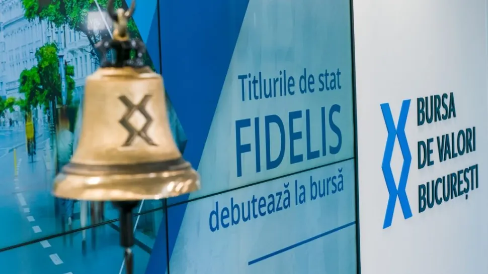  Titlurile de stat Fidelis emise în iulie intră joi la tranzacţionare la Bursa de Valori Bucureşti