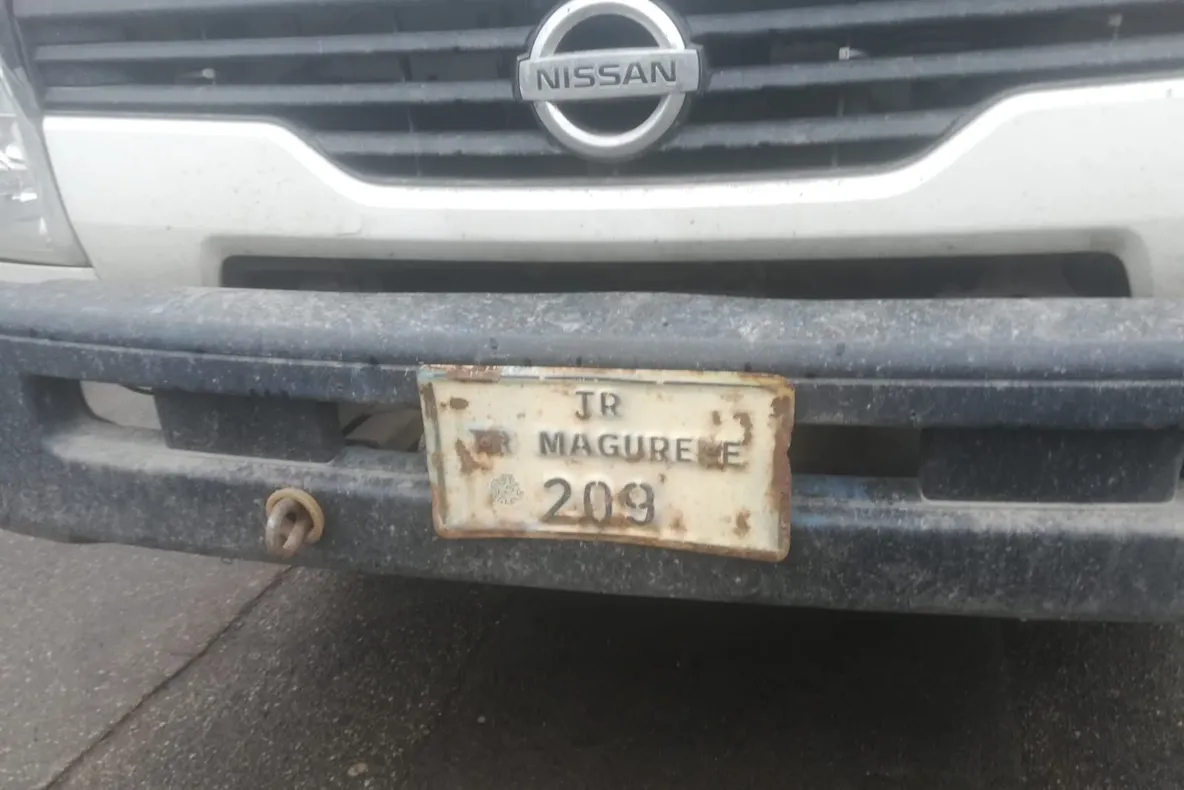 Angajații Primăriei Turnu Măgurele montează bannere pentru PSD