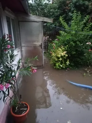 Case și drumuri inundate în județul Teleorman