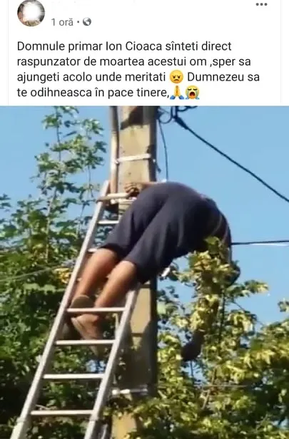 Un bărbat a murit electrocutat, în timp ce încerca să schimbe becurile din localitate