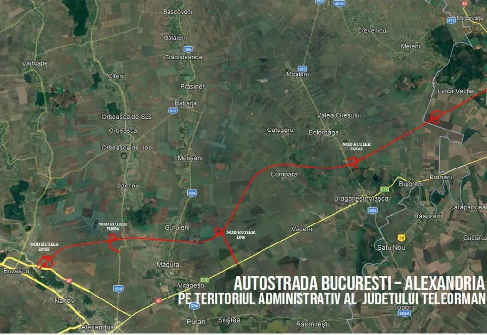 AU FOST FINALIZATE ANALIZELE TEHNICE PENTRU DRUMUL DE MARE VITEZĂ BUCUREȘTI-ALEXANDRIA