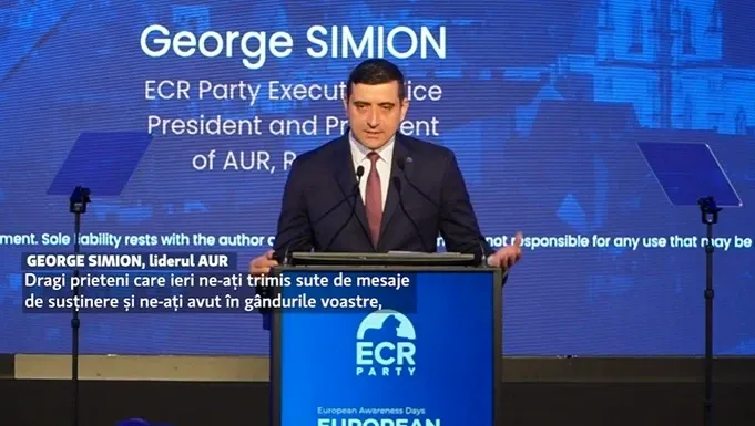 George Simion, mesaj de forță de la Cluj: Apărăm lumea liberă din inima Europei