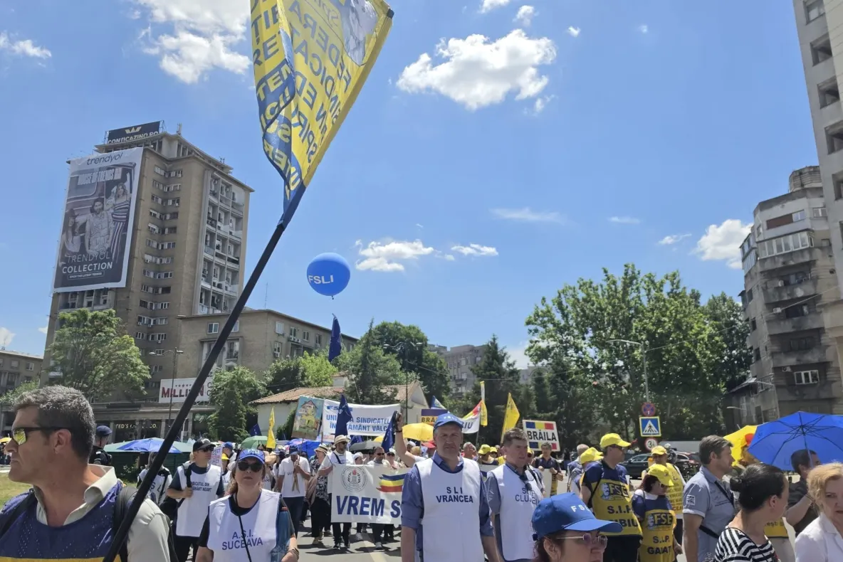 Profesorii au protestat împotriva Legii salarizării: risc uriaș de blocare a examenelor VIDEO