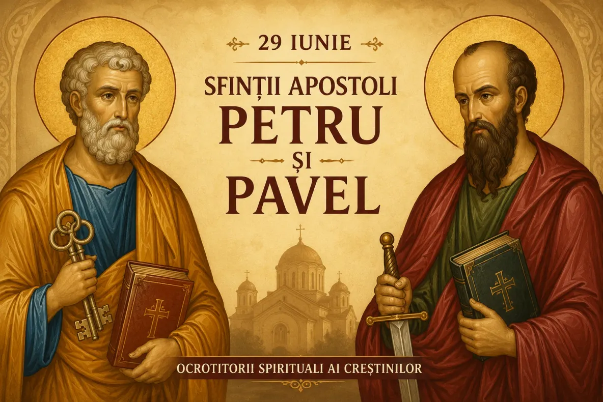 Sărbătoare mare azi: Sfinții Apostoli Petru și Pavel, cinstiți pe 29 iunie