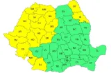 ANM: 17 județe sub Cod galben de temperaturi deosebit de ridicate pe parcursul zilei de luni