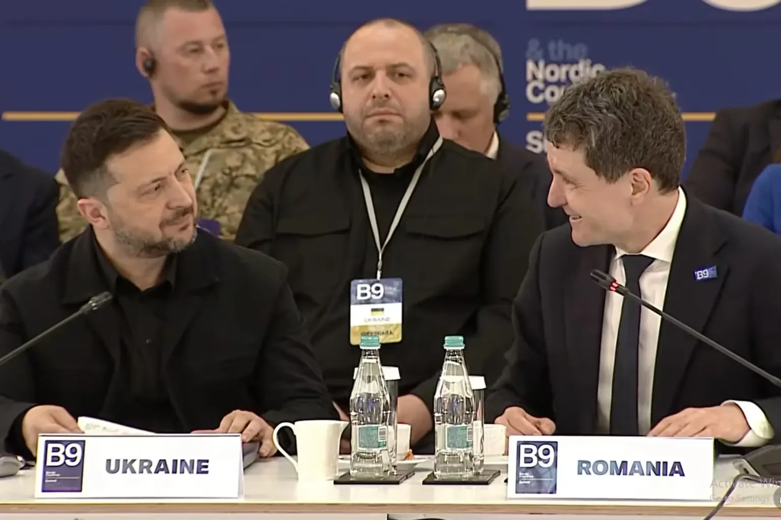 Volodimir Zelenski și Nicușor Dan