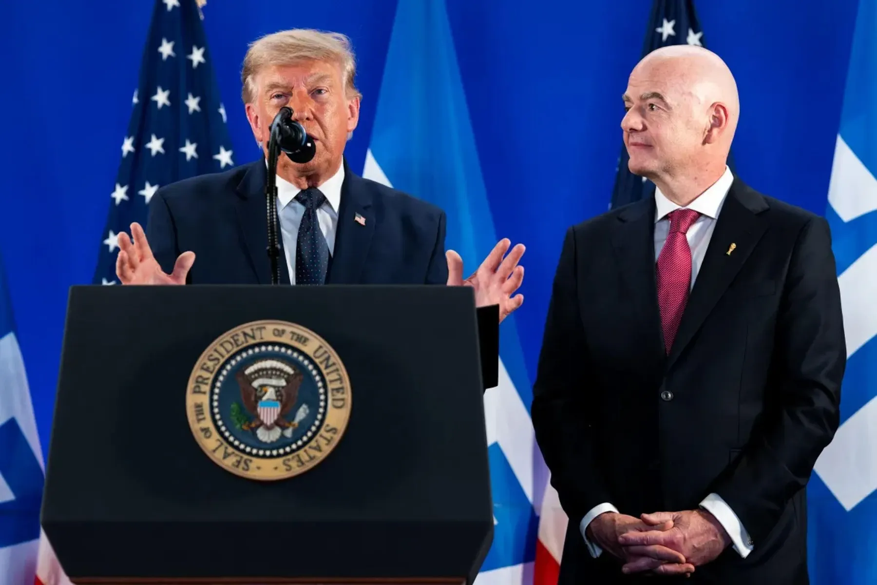 Gianni Infantino, Donald Trump
