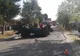 Accident la Scrioaștea. O mașină a intrat într-un cap de pod și s-a răsturnat
